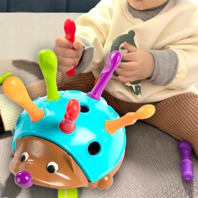 Polecamy - Edukacyjny Jeżyk Sorter Sensoryczny Montessori Nauka i Zabawa